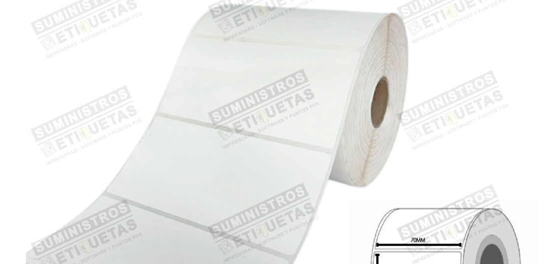 Rollo Etiqueta adhesiva 70X35 Transferencia Térmica