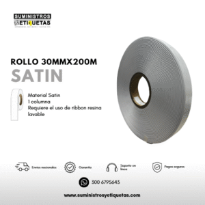 Rollo Cinta Satin 30X200