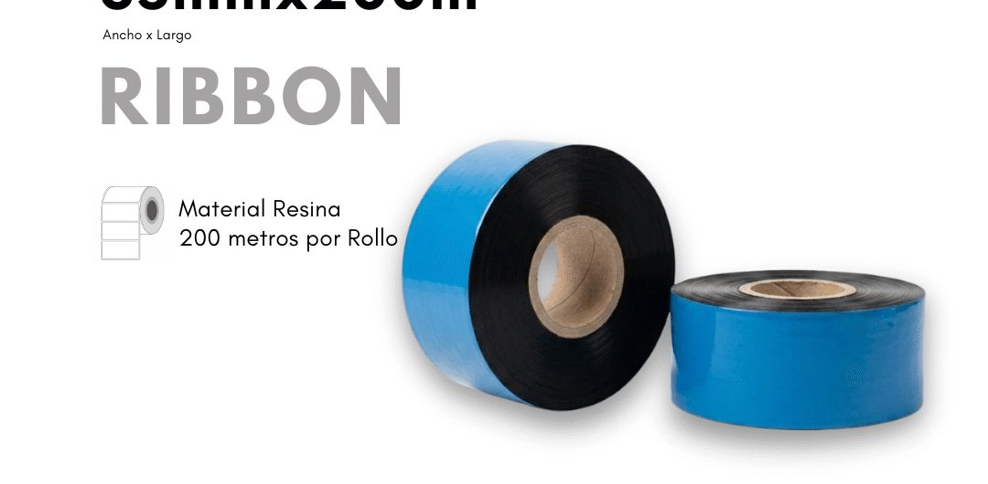 Cinta Ribbon Resina Lavable 35X200