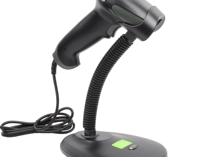 Lector de Códigos de Barras Jaltech 1D y QR (2D) – Con Base y Conexión USB
