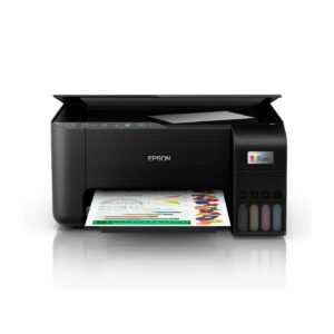 Impresora Multifuncional Epson EcoTank L3210 negra con tanque de tinta frontal