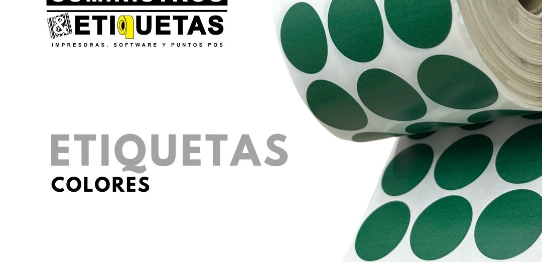 Rollo de Etiquetas Adhesivas Circulares 25x25mm – Verde (TT)