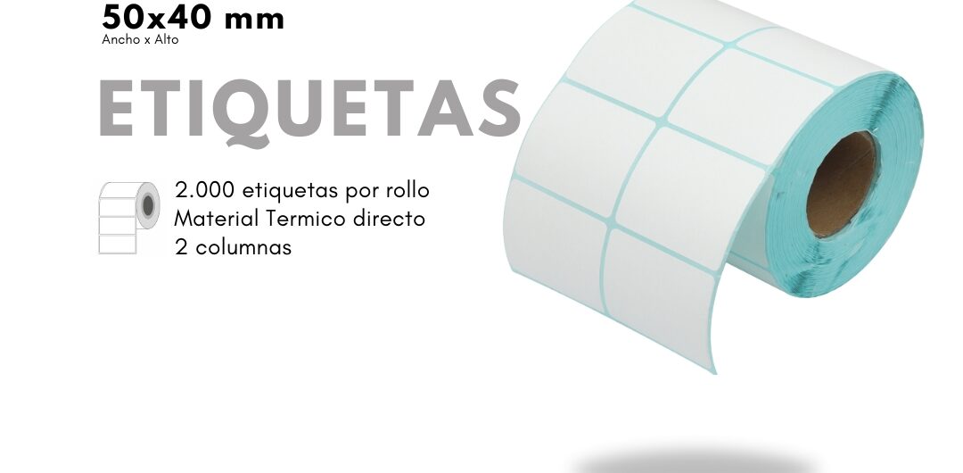 Etiqueta Adhesiva 50x40 Térmica Directa