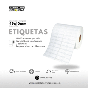 ROLLO DE ETIQUETAS JOYERÍA MARIPOSA (TT)